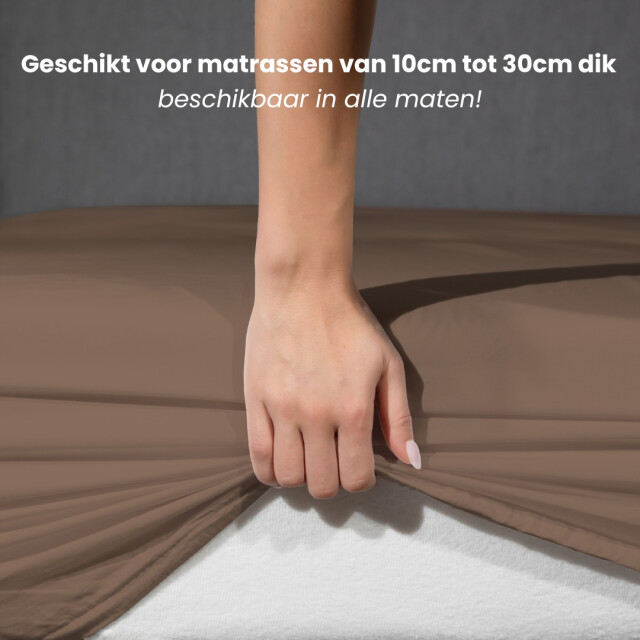 Superieur Hoeslaken 120x200 cm - 100% katoen 3060025 large