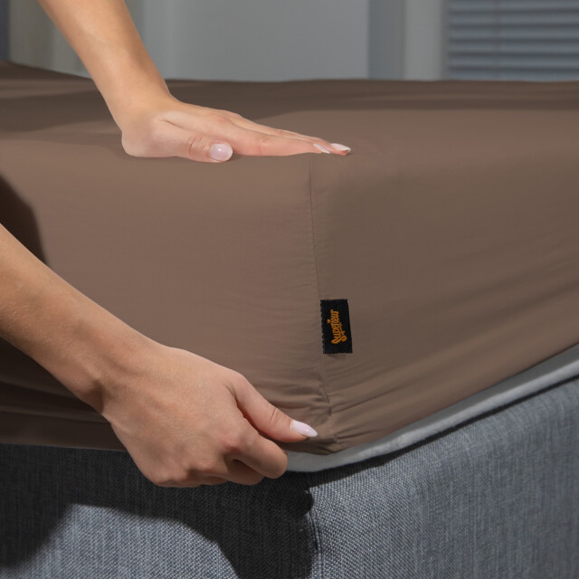 Superieur Hoeslaken 120x200 cm - 100% katoen 3060025 large