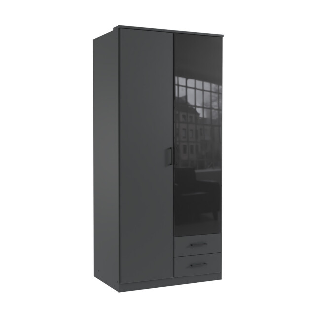 CaliCosy Kast 2 draaideuren met 1 spiegel en 2 laden l90 cm soest 3192176 large