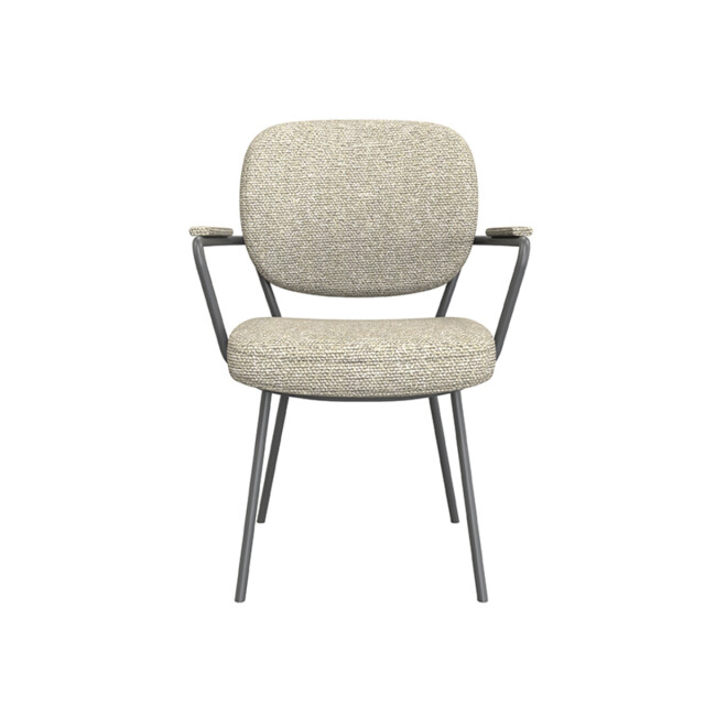 Label51 Eetkamerstoel lausanne naturel boucle set van 2 3172704 large
