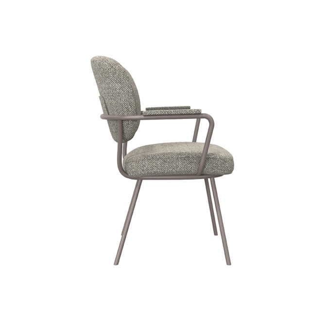 Label51 Eetkamerstoel lausanne truffel boucle set van 2 3172701 large