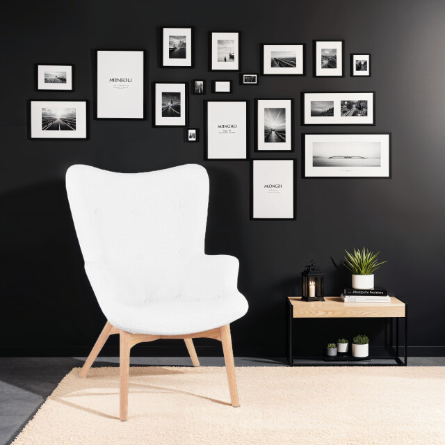 Alterego Trapeur stijl vleugelfauteuil 93x67x65 cm 3190751 large