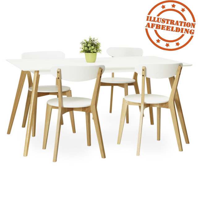 Alterego Rechthoekige keukentafel candy 160x90x75 cm 3191510 large