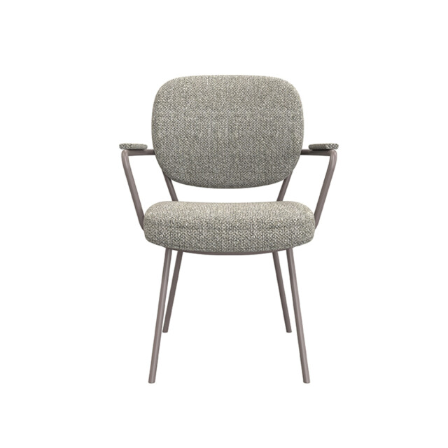 Label51 Eetkamerstoel lausanne truffel boucle set van 2 3172701 large