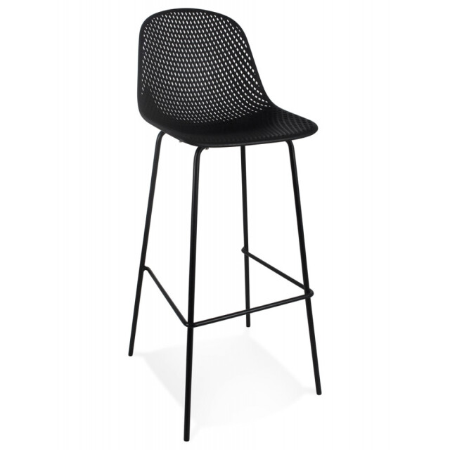 Alterego Geperforeerde barkruk loki 48x49x106 cm 3191050 large