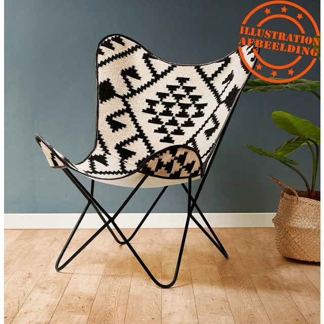 Alterego Fox vlinderstoel 78x72x92 cm 3190689 large