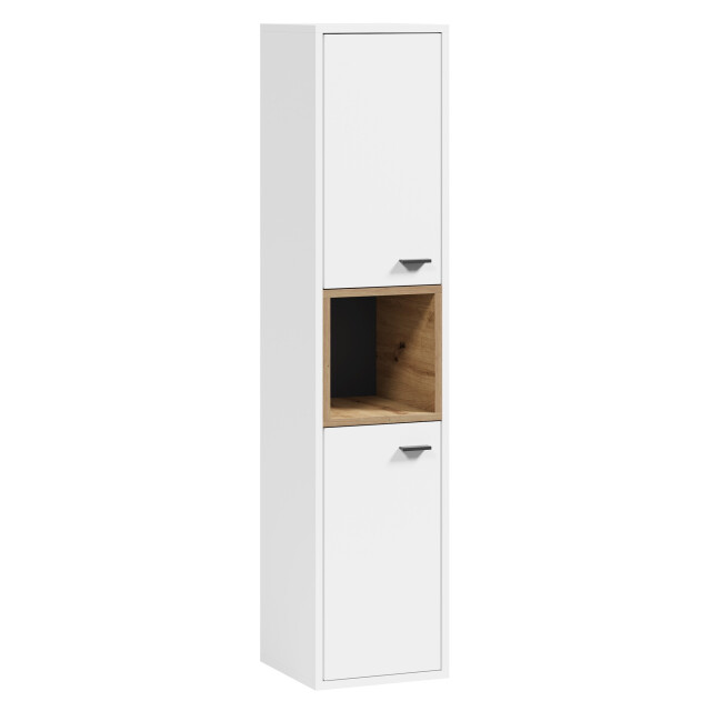 Badplaats Badkamerkast oliver 30 x 30 x 133 cm wit met eiken hangende 3191990 large