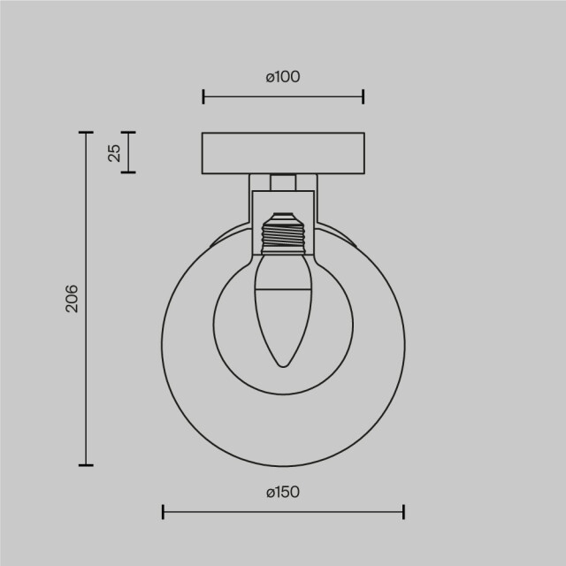 Maytoni wandlamp basic form - Ø15 2993575 large