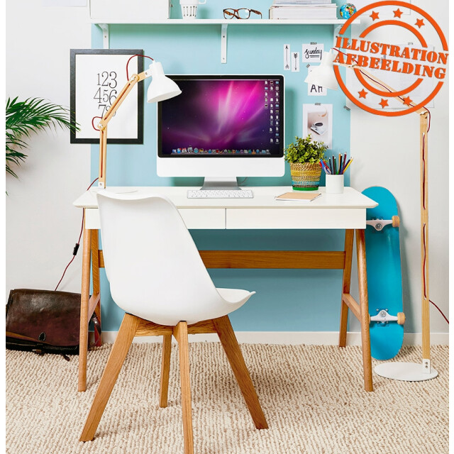 Alterego Moderne stoel teki 56x48x83 cm 3191269 large