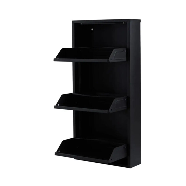 WDMT Schoenenkast 3 deurs zwart 3192343 large