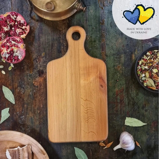 Maysternya Houten snijplank 35 x 18 x 1,5 cm bruin 3192382 large