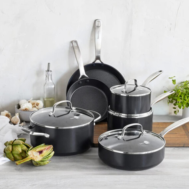 Greenpan Copenhagen steelpan met 2 schenktuiten 16cm CC003113-001 large