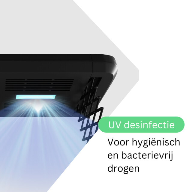 Wasophoogte Plafonddroogrek topdry pro zwart 3188005 large