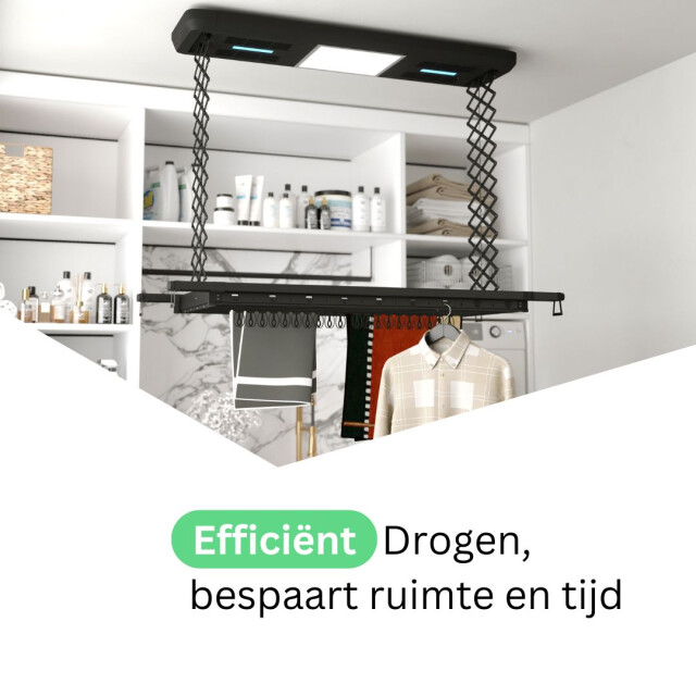 Wasophoogte Plafonddroogrek topdry pro zwart 3188005 large