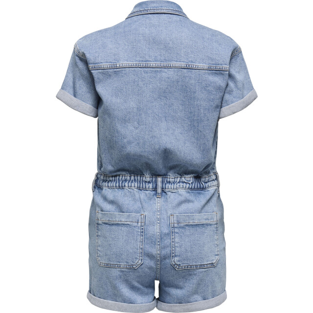 Only Onlcastel s/s dnm playsuit azg light blue denim 15344704-177934 large