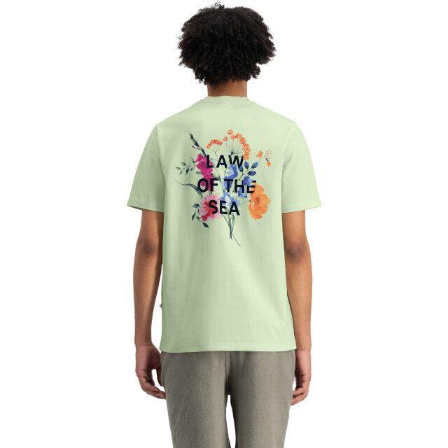 Law of the sea Botanicals backprinted artwork tee LAW-10206-407 large