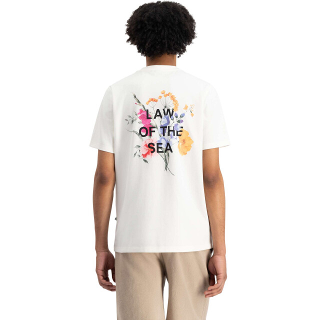 Law of the sea Botanicals backprinted artwork tee LAW-10206-901 large