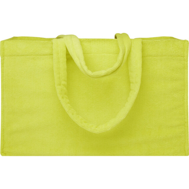 Floso Siam badstof strandtas gerecycled 13l UTPF4707_lime large