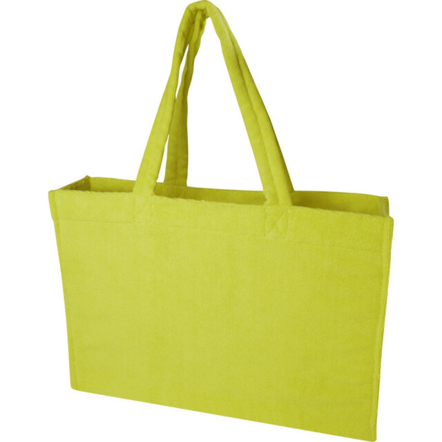 Floso Siam badstof strandtas gerecycled 13l UTPF4707_lime large