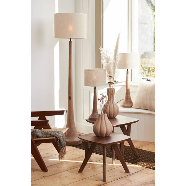 Light & Living Bijzettafel acacia-hout quenza Ø 50 x 42cm 6776084 large