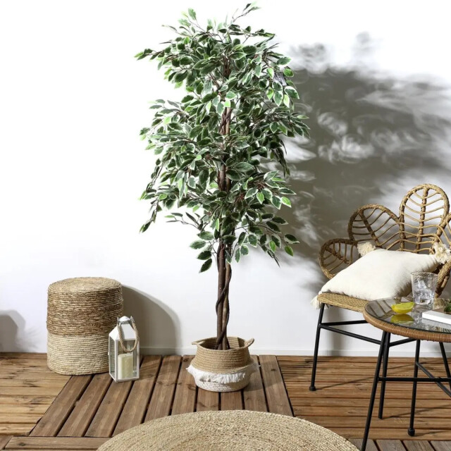 WDMT Kunstplant treurvijg ø 80 x 170 cm groen 3192515 large