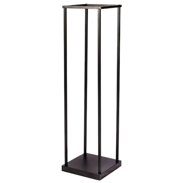 WDMT Metalen brandhoutrek 31,5 x 31,5 x 115 cm mat zwart 3192416 large