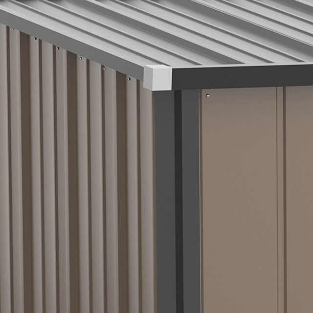 4goodz Outsunny stalen tuinkast balkonkast 100x103x160 cm - 3192327 large