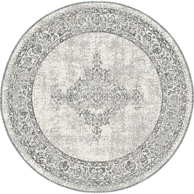 Muratap Brussels vintage buitenkleed – rond indoor & outdoor vloerkleed – tuinkleed, 3192549 large