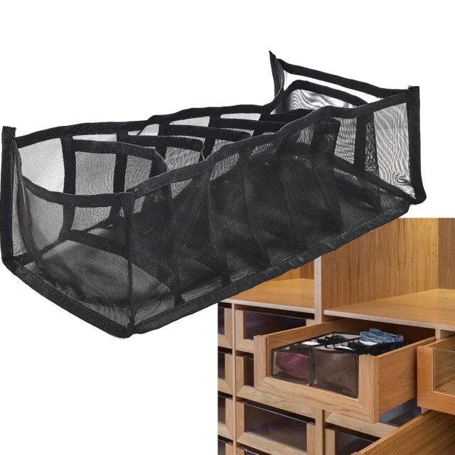 WDMT Kast organizer opbergsysteem 7 vakken zwart 3192390 large