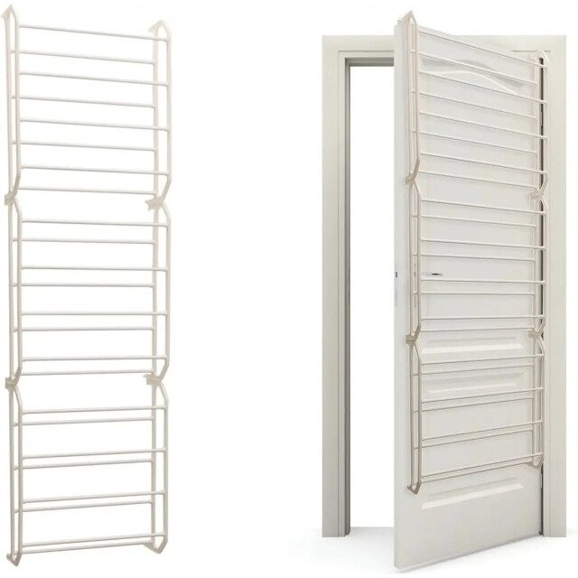 WDMT Schoenenrek voor aan de deur 52 x 180 x 17 cm wit 3192393 large