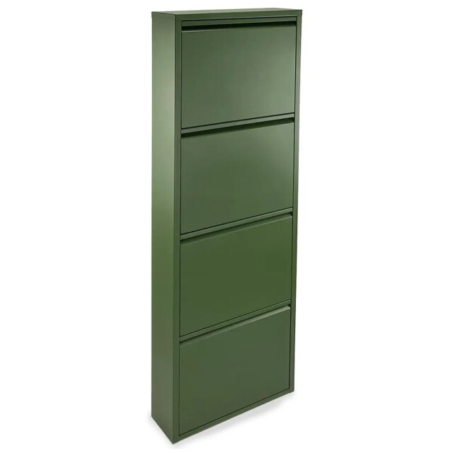 WDMT Schoenenkast 4 deurs olijf groen 3192413 large