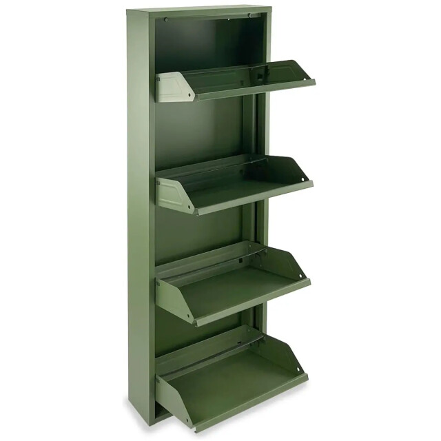 WDMT Schoenenkast 4 deurs olijf groen 3192413 large