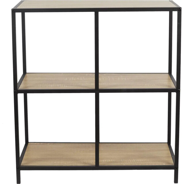 WDMT Vakkenkast billy 66,5 x 72 x 32 cm opbergkast 4 vakken bruin 3192487 large