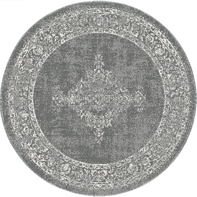 Muratap Brussels vintage buitenkleed – rond indoor & outdoor vloerkleed – tuinkleed, 3192549 large