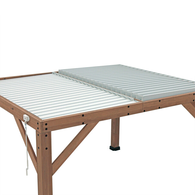 Westmann Cederhouten prieel pergola met lamellendak karl 396x335 cm 3192317 large