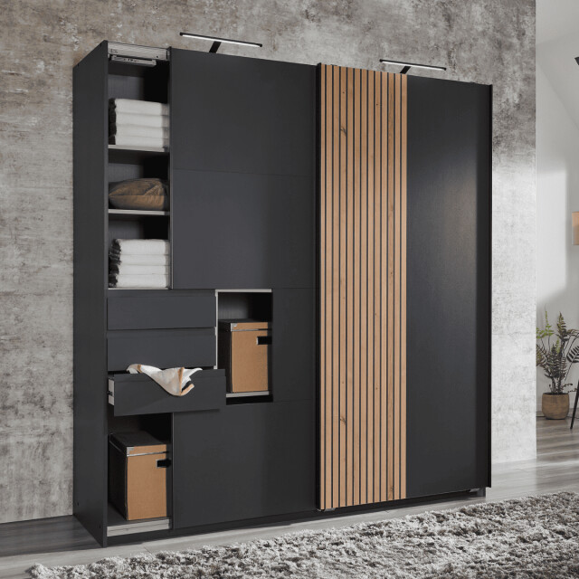 CaliCosy Kast 2 schuifdeuren met 3 laden l180 cm coburg 3192248 large