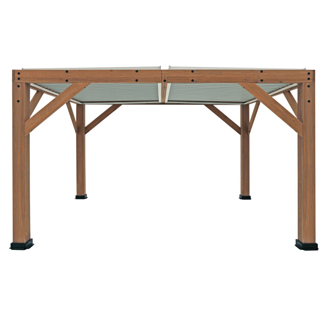 Westmann Cederhouten prieel pergola met lamellendak karl 396x335 cm 3192317 large
