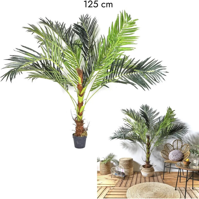 WDMT Kunststof sago palm ø 60 x 142,5 cm groen 3192508 large