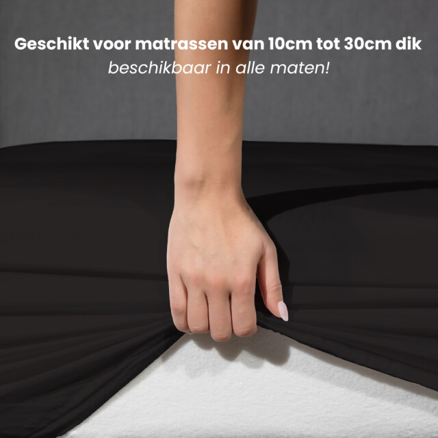 Superieur Hoeslaken 140x200 cm - 100% katoen 3059963 large