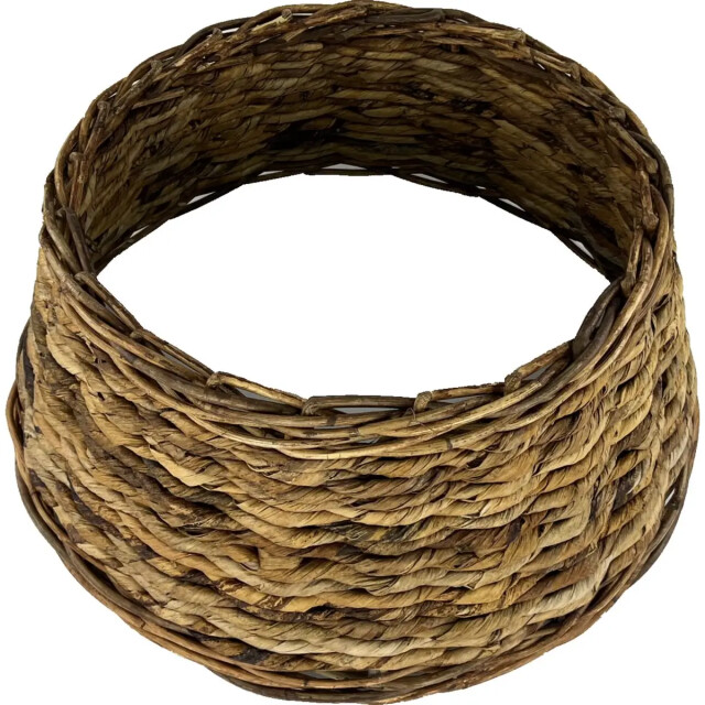 WDMT Rieten en riet kerstboomrok origineel ø 60 x 26 cm bruin 3192397 large