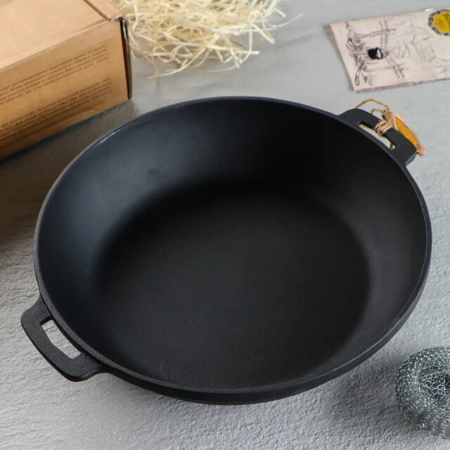 Maysternya Gietijzeren barbecuepan ø 32 x 6 cm zwart 3192352 large