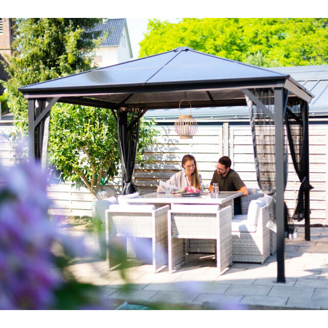 Sojag Aluminium paviljoen verona 1010 met klamboe 298x298x260 cm 3192318 large