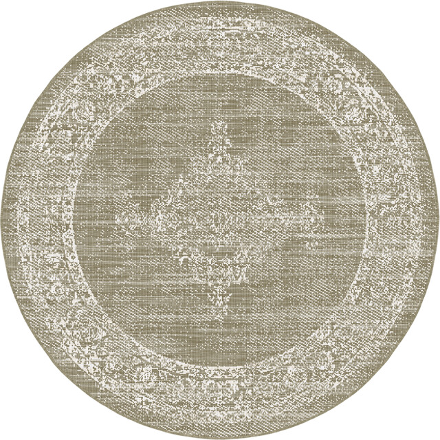 Muratap Brussels vintage buitenkleed – rond indoor & outdoor vloerkleed – tuinkleed, 3192541 large