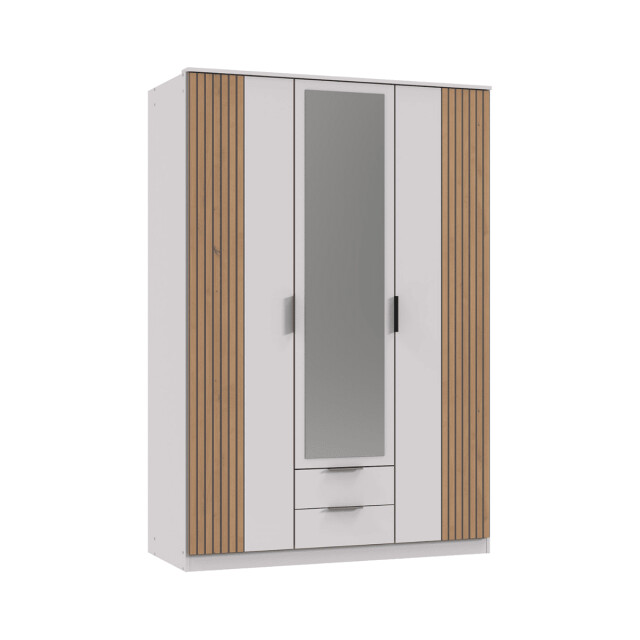 CaliCosy Kast 3 draaideuren met 1 spiegel en 2 laden l135 cm luebeck 3192258 large