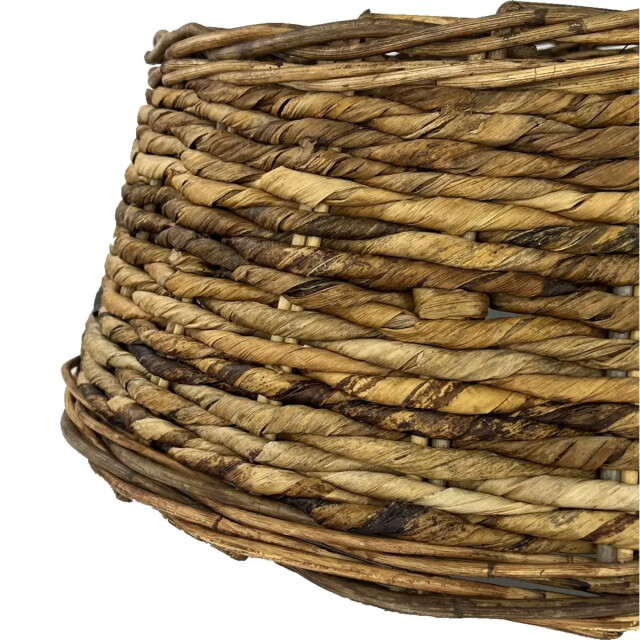 WDMT Rieten en riet kerstboomrok origineel ø 60 x 26 cm bruin 3192397 large