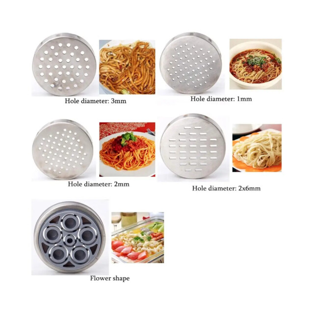 WDMT Handmatige pasta maker met 5 verschillende pasta vormen 3192521 large