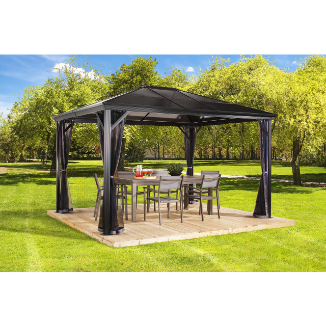 Sojag Aluminium paviljoen verona 1014 met klamboe 298x423x261 cm 3192319 large