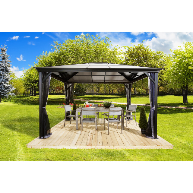 Sojag Aluminium paviljoen verona 1014 met klamboe 298x423x261 cm 3192319 large