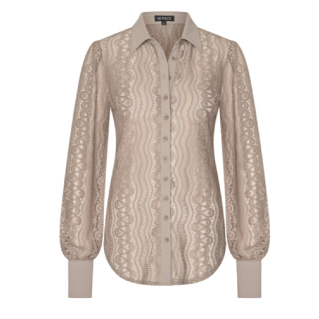 Mi Piace Lace blouse 202352- 202352 taupe large