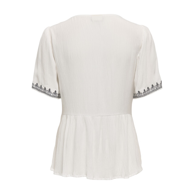 Jacqueline de Yong Jdyharper s/s v-neck embroidery top 15350745 large